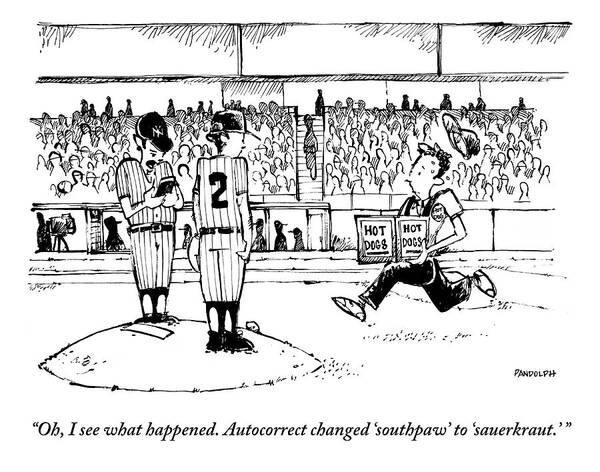 A Baseball Pitcher Stands On A Mound. A Player Art Print