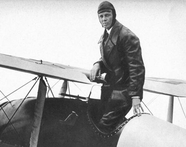 Charles Lindbergh Flying His Plane Wood Print by Everett - Fine Art America