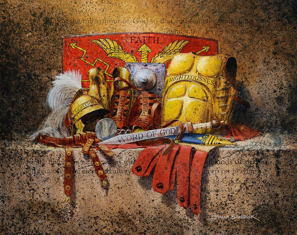 Wall Art - Painting - The Armour of God by Graham Braddock