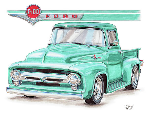 1956 Ford Drawings for Sale - Fine Art America