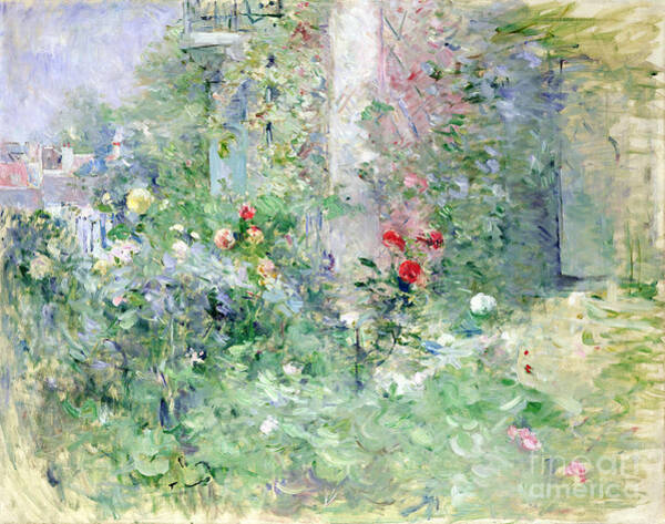 Berthe Morisot View from véranda dans MEZY Old Master Framed art print b12x2417 