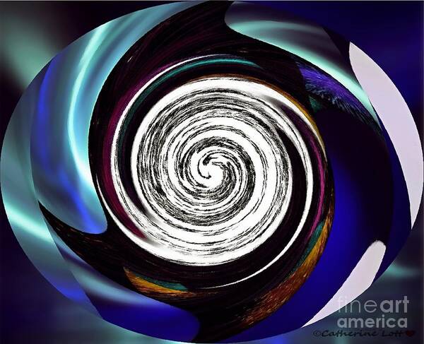  Painting - Photoimressed Whirl4 by Catherine Lott