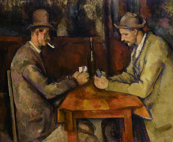 Wall Art - Painting - Card Players by Paul Cezanne
