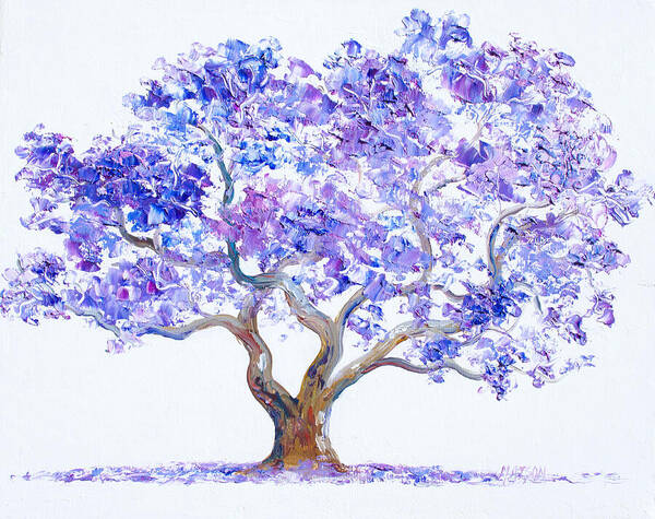 Jacaranda Tree Art Print