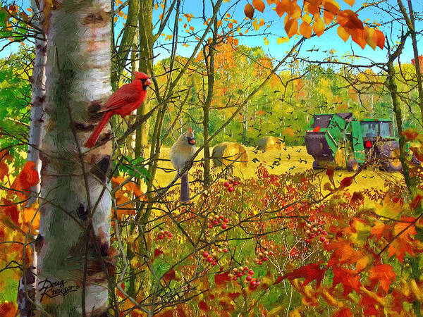 Wall Art - Painting - Hoping for Leftovers by Doug Kreuger