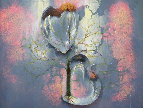  Digital Art - Monet Lit Tree by Catherine Lott