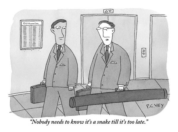 Wall Art - Drawing - One Worker To Another by Peter C. Vey