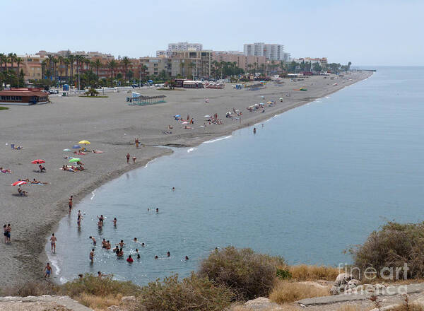 Salobrena Beach Art Print