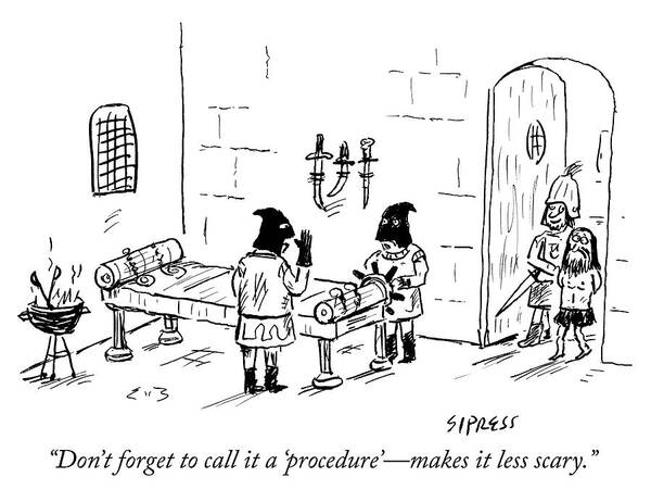 Medieval Cartoon with Executioners Wall Art