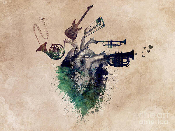 I Love Music - Music My Love Art Print