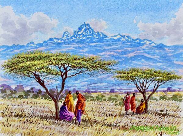 Mount Kenya 2 Art Print