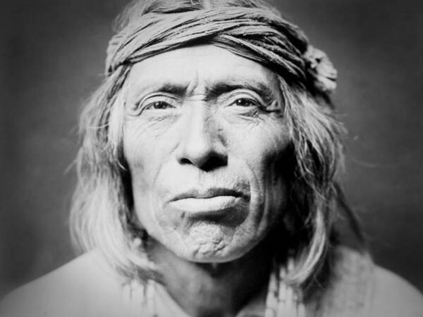 Old Zuni Man Circa 1903 Art Print