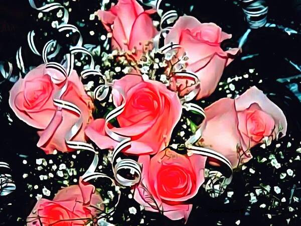  Digital Art - Rose Your Bow by Catherine Lott