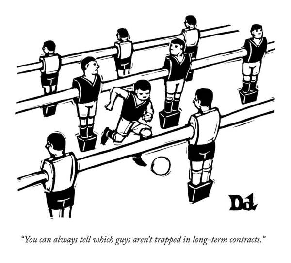 Foosball Players with a Twist Wall Art