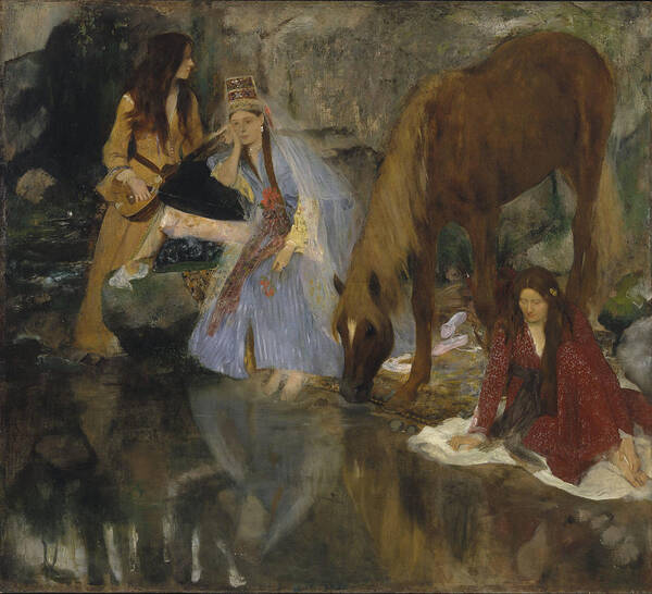 Portrait Of Mlle Fiocre In The Ballet 'la Source'. Oil On Canvas, Dated Ca. 1867-1868. Art Print