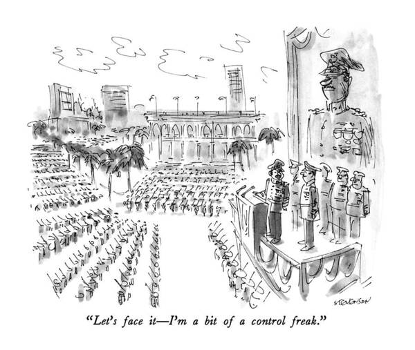Let's Face It - I'm A Bit Of A Control Freak Art Print