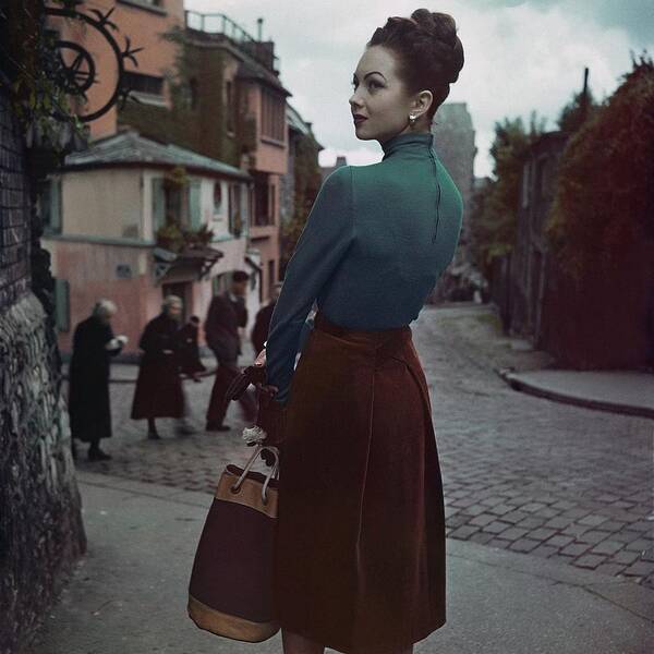 A Model In Paris Art Print