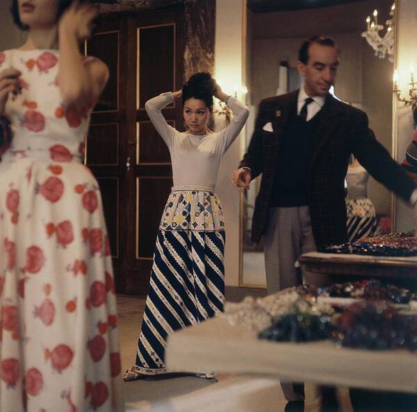 Wall Art - Photograph - Emilio Pucci With Models by Horst P. Horst