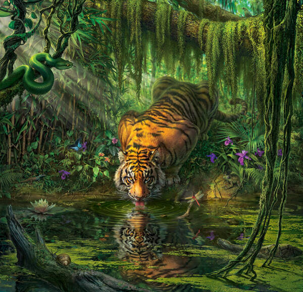 Aurora's Garden Art Print