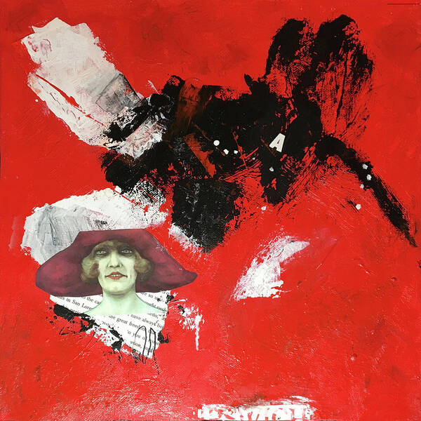  Mixed Media - Red Hat by Judy Tolley