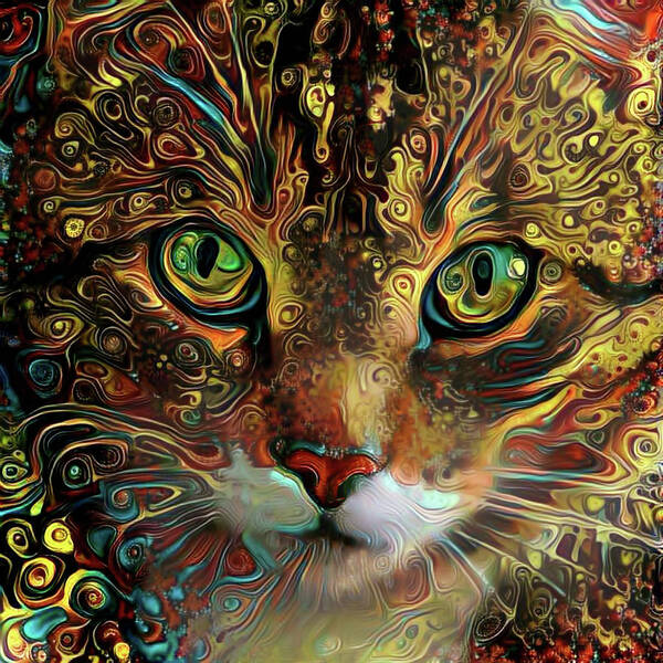 Psychedelic Cat Art (Page #6 of 19) - Fine Art America