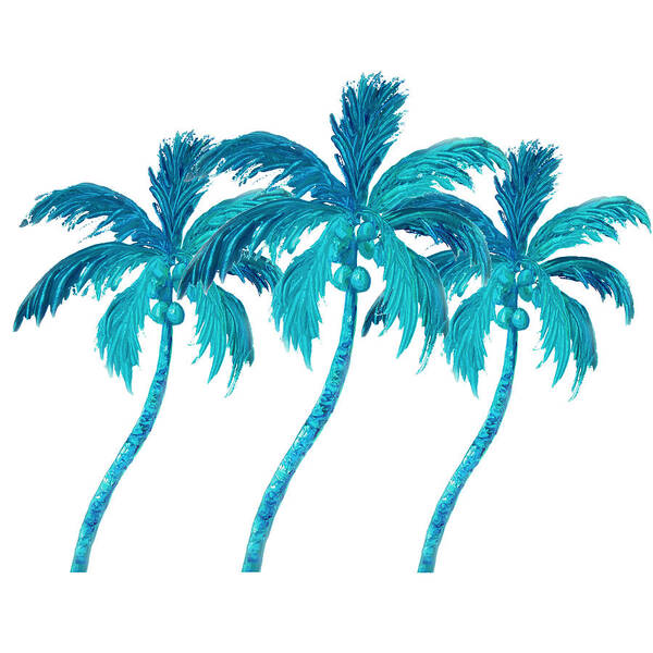 Three Coconut Palm Trees Art Print