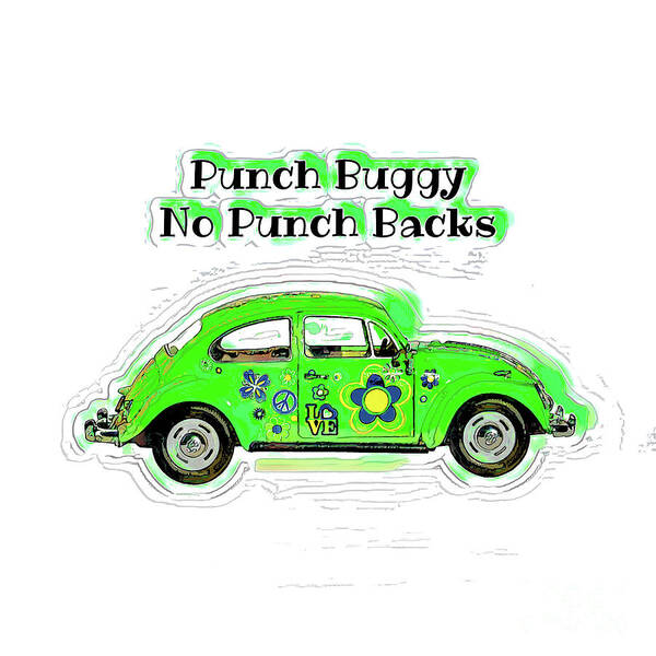 Blue Punch Bug Paint By Numbers - Numeral Paint Kit