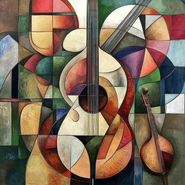 Wall Art - Painting - Strings of Abstraction 1 by Ray Powers