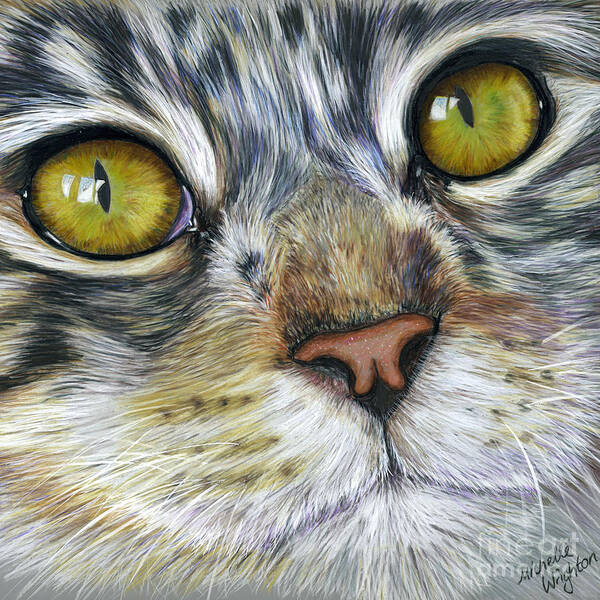 Michelle Wrighton - Stunning Cat Painting