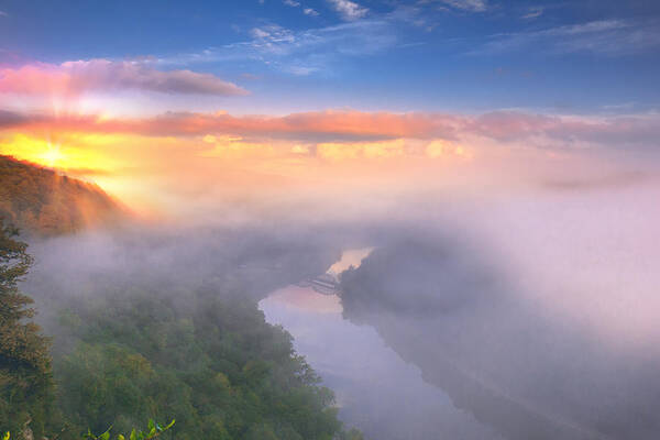 Mary Almond - Hawks Nest State Park Sunset