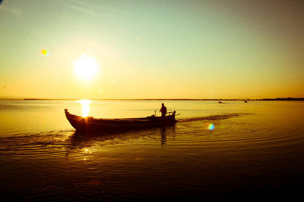 Amador Esquiu Marques - Sunset - boat