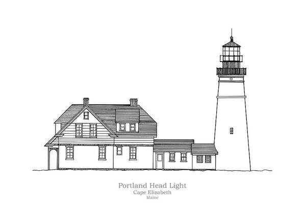 Maine Lighthouse Drawings | Fine Art America
