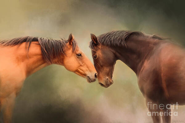 Michelle Wrighton - Best Friends - Two Horses