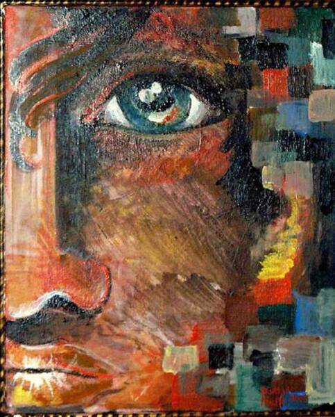 Patty Meotti - Boy With Blue Eye And Colors Cube