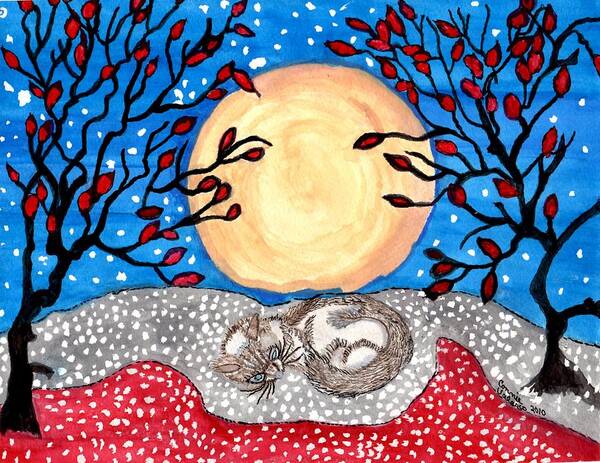 Connie Valasco - Sleeping Cat And Jagged Moon