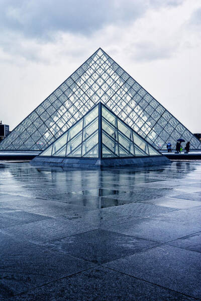 Joan Carroll - Two Louvre Pyramids Paris