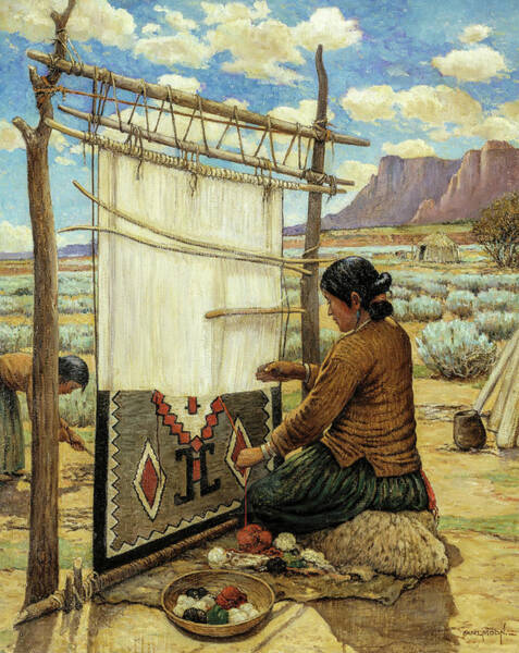 Navajo Weaving Paintings | Fine Art America
