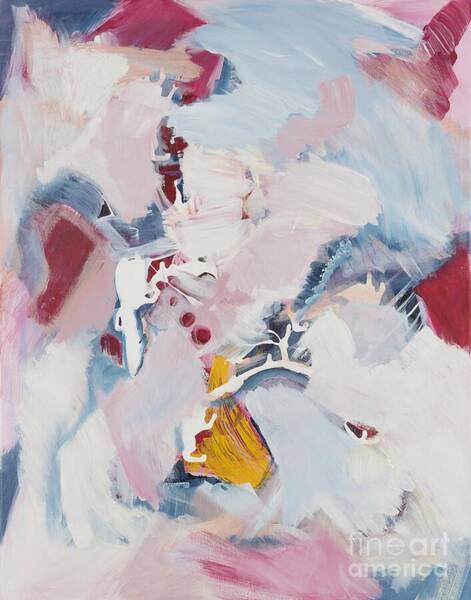 Susanna Schorr - Rosy abstract painting - Enjoyment of life