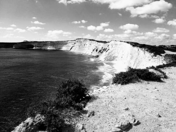 Lucia Waterson - Limestone cliffs in Marsaskala 