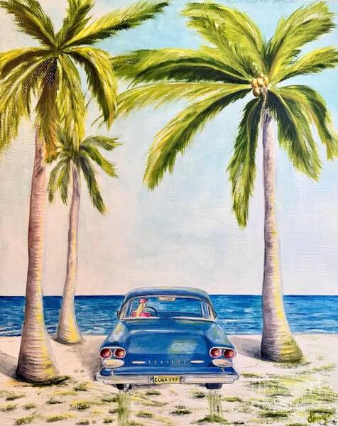 Svetlana Shavrina - TROPICAL BEACH oil painting