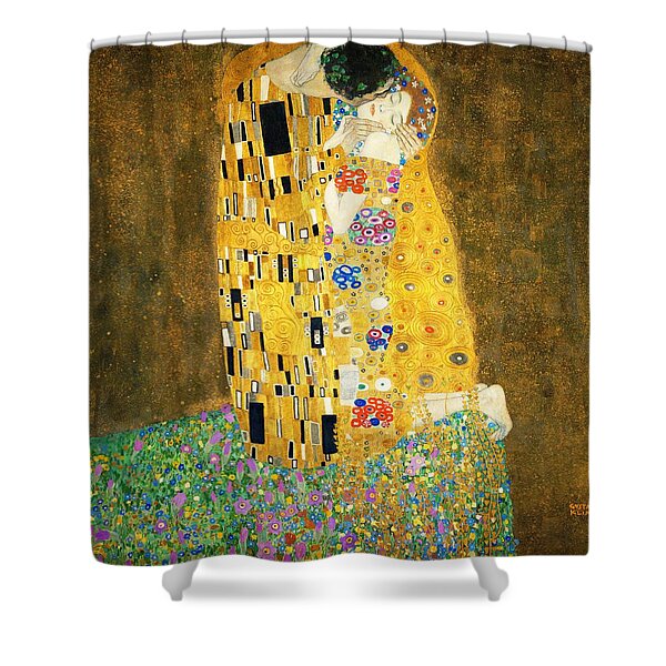 662518488 CafePress Gustav Klimt The Kiss Shower Curtain 