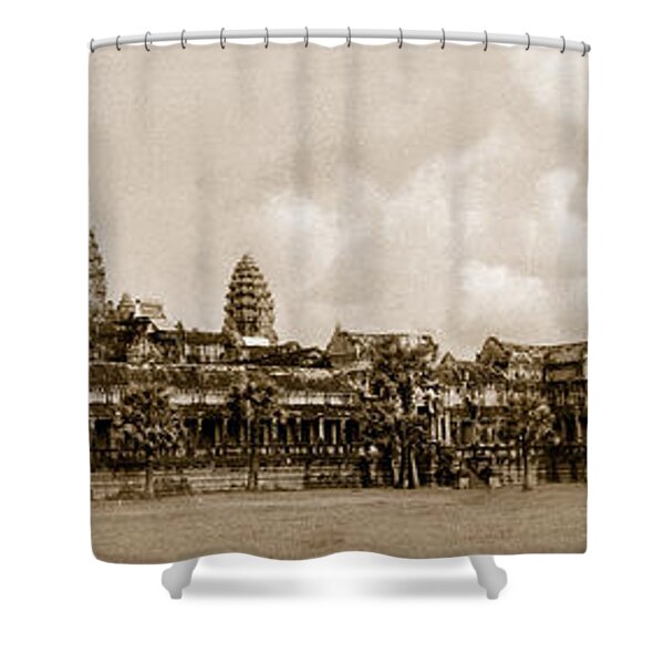 General View Of The Khmer Temple Angkor Wat Shower Curtain