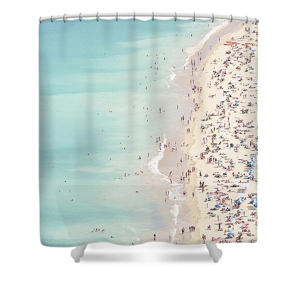 Ondarreta Beach, San Sebastian, Spain Shower Curtain