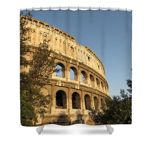 Details about   European Shower Curtain Historical Colosseum Print for Bathroom