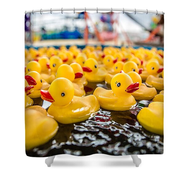 LOVEEO Rubber Duck Curtains for Living Room Yellow Squeak Ducky Toy Fun Bubble Bath Animal Kids Room Duckling Print Curtains for Living Room 72 W x 84 L White and Yellow 