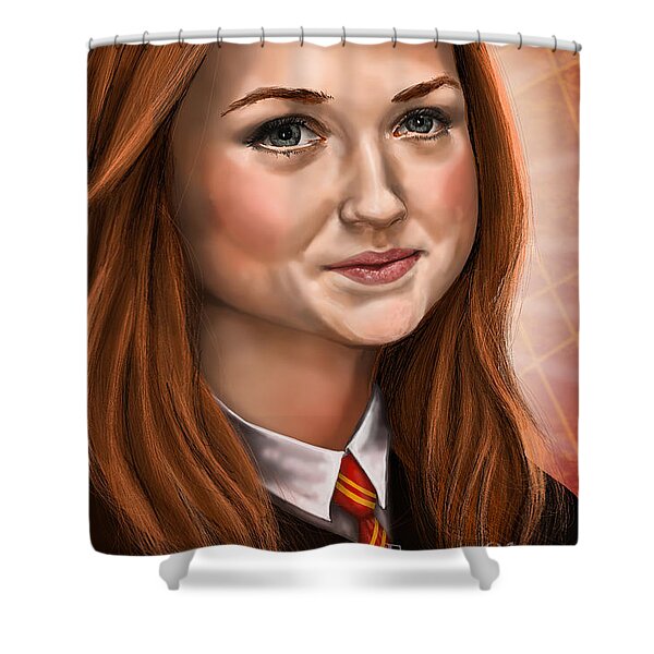 Ron Weasley, Harry Potter Portrait Shower Curtain by Garth Glazier