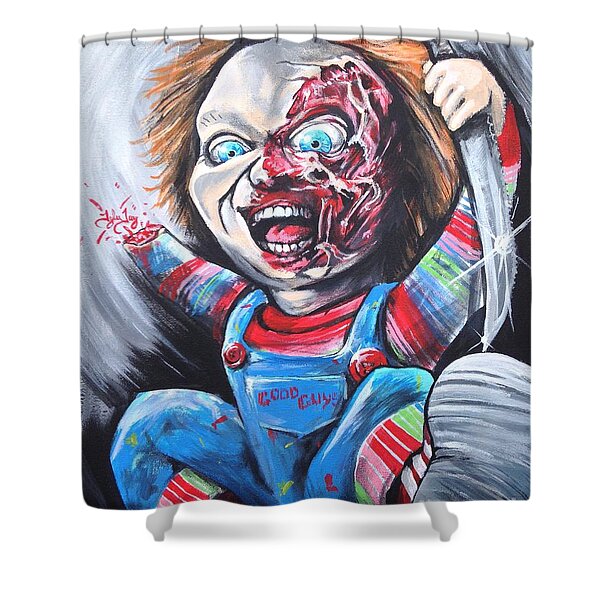 Horrible Chucky Doll art Custom Bathroom Shower Curtain 60x72 Inches 