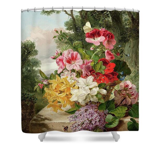 Floral Still Life Shower Curtain