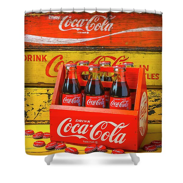 Coca Cola Coke USA Della Tenda Ganci Shower Curtain Gancio 