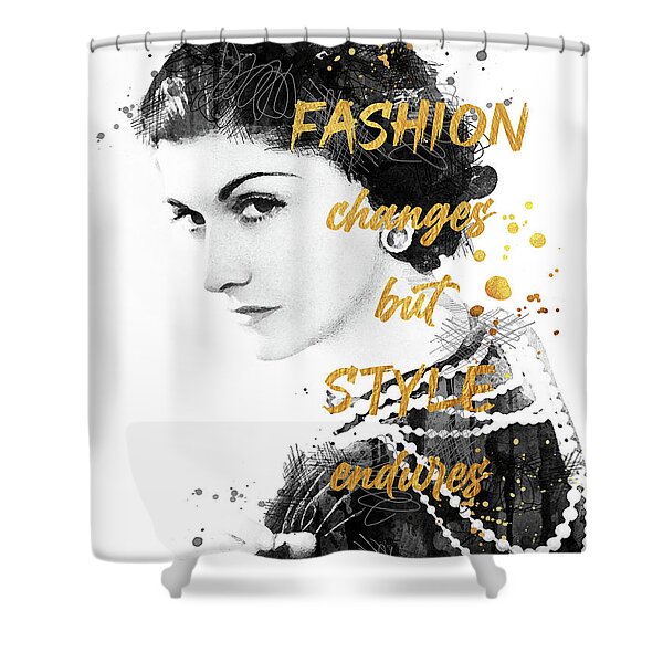 Coco Chanel Shower Curtains for Sale - Fine Art America